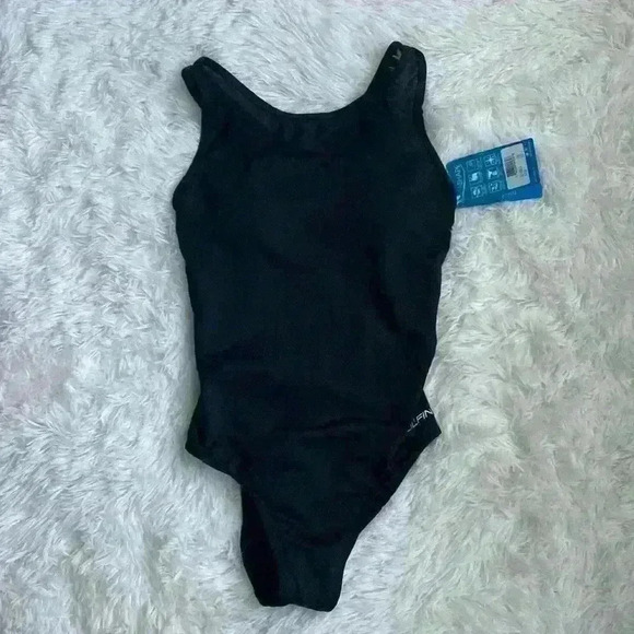 Dolphin Other - Dolphin, aqua shape women’s swimsuit, one piece, size 8, black. NWT.